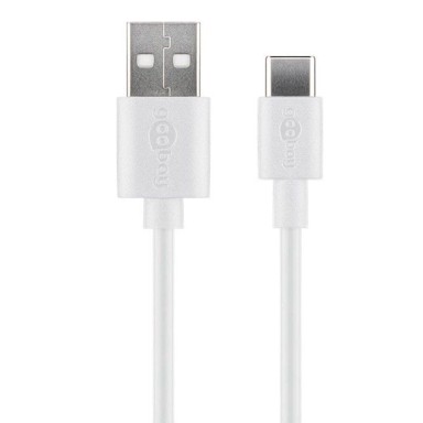 GOOBAY Kabel USB-C , 1 M, bijeli