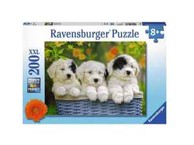 RAVENSBURGER Puzzle Cuddly Puppies, 200 kom
