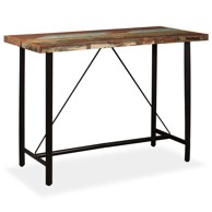 Barski stol od masivnog obnovljenog drva 150x70x107 cm