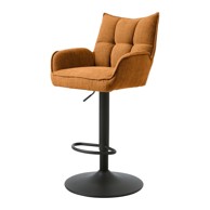 UNIQUE FURNITURE Narančaste barske stolice u setu podesive visine 2 kom Marilla