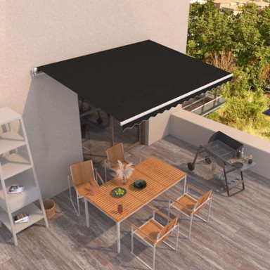 Tenda na ručno uvlačenje 450 x 350 cm, antracitna