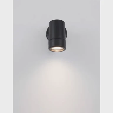 Vanjska zidna svjetiljka Limbio, GU10, 7W, IP54, NL9010602, crna