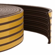 Brtvilo za prozore, samoljepivo, 9x4 mm, 25 m, EPDM pjena, smeđa