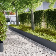 Ograde za travu 50 kom 100x0.5x30 cm čelik, antracit