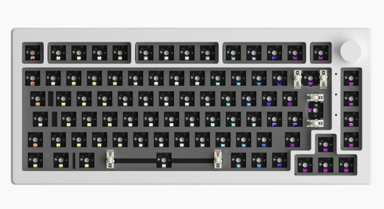 AKKO Gaming tastatura 5075B Via Barebone 75% ANSI 6925758632928, Moon White