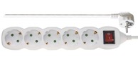 EMOS Produžni kabel šuko 5m P1525R, 5 utičnice, prekidač, 1,5 mm2