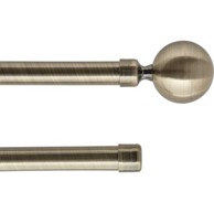 LUANCE Dupli set karniša razvlačni promjer 19 mm Paloma 210-380 cm, brončana