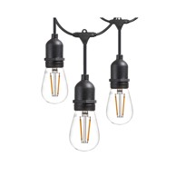 GREEN TECH Dekorativna rasvjeta kabel s grlima, IP65, 8xE27, 5 m
