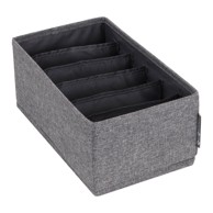 BIGSO Sivi organizator za ladicu s pretincima Drawer, 16,5 x 11 cm