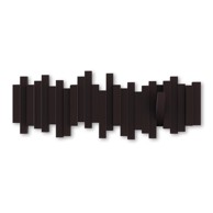 UMBRA Tamno smeđa plastična zidna vješalica Sticks