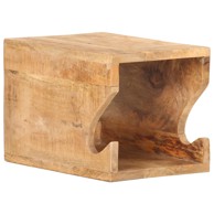 Zidni stalak za bicikl, 35x25x25 cm, masivno grubo drvo manga