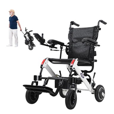 Električna invalidska kolica 21,5 kg, sklopiva, domet 20 km, stražnje upravljanje