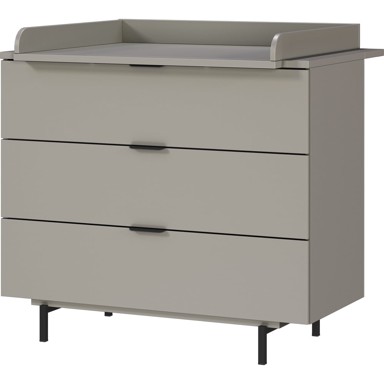 GERMANIA Siva dječja komoda s promjenjivim stolom 105x102x54 cm Tomino