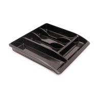 ADDIS Crni organizator za pribor za jelo Classic, 40 x 38,5 cm
