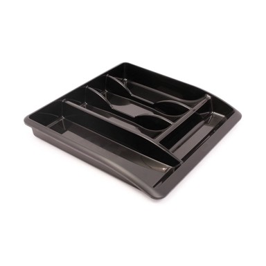 ADDIS Crni organizator za pribor za jelo Classic, 40 x 38,5 cm