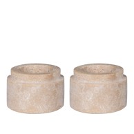 HOUSE NORDIC Kameni svijećnjaci u setu za svijeću lučicu 2 kom 