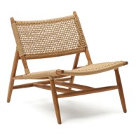 KAVE HOME Drvena vrtna stolica u prirodnoj boji Codolar