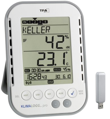 TFA Zapisivač klimatskih podataka Hygrologg Pro 30.3039