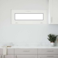 RISOR Podrumski prozor 100 x 40 cm PVC/staklo, bijeli, dvoslojno staklo