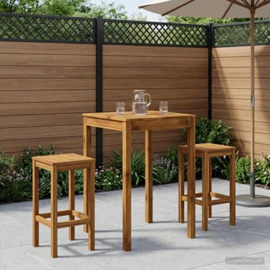 Stol za bar u vrtu 70 x 68,5 x 105 cm, prirodni