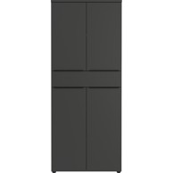 GERMANIA Antracitno sivi ormar 81x197 cm Mailand 