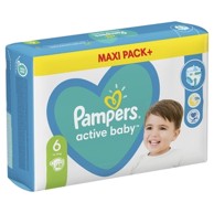PAMPERS Pelene, Active Baby, veličina 6, 13–18 kg, 48 kom