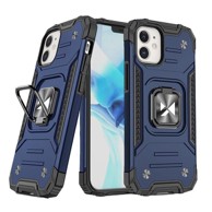 WOZINSKY Oklopna futrola Ring Armor s magnetskim držačem, iPhone 14 Plus, plava