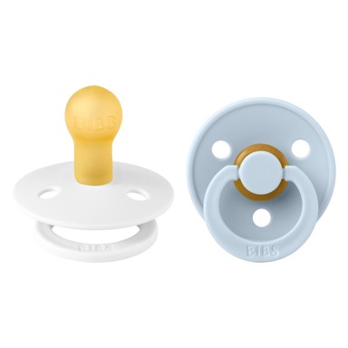 BIBS Duda varalica Colour, okrugla, bijela/plava (vel. 1)