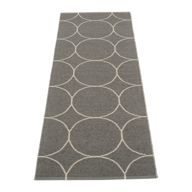 PAPPELINA Unutarnja i vanjska staza Boo Charcoal Linen 70x200 cm, tamno siva