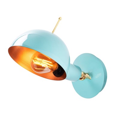 OPVIQ LIGHTS Svijetlo plava/u brončanoj boji zidna lampa ø 15 cm Sivani