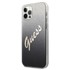 GUESS Tvrda futrola Glitter Gradient Logo za Apple iPhone 12 / 12 Pro, crna