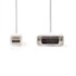 NEDIS Mini DisplayPort 1.2 – DVI-D kabel, 24 + 1 pin, 21,6 Gbit/s, 2 m, bijeli
