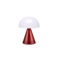 LEXON Prijenosna lampa s bluetooth zvučnikom MINA, tamno-crvena