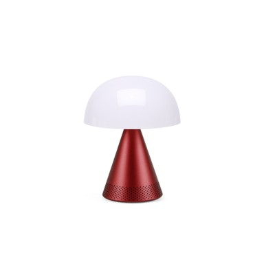 LEXON Prijenosna lampa s bluetooth zvučnikom MINA, tamno-crvena