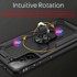 Rotirajuća prstenasta maskica 360° za Samsung Galaxy S21 Plus, crna