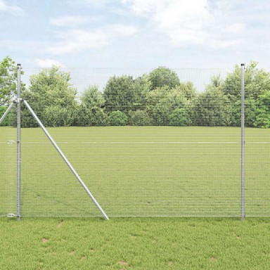 Žičana ograda s 13 postova 1.5x25 m pocinčanog čelika
