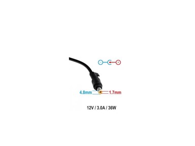 AKYGA Adapter za prijenosno računalo Asus AK-ND-49, 12 V, 3 A, 36 W, crni