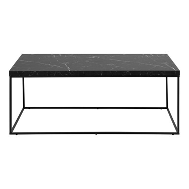 ACTONA Stolić za kavu Barossa 55x110 cm Mramorni dekor crni