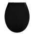 WENKO Crno sjedalo za toalet s lakim zatvaranjem Kos, 44 x 37 cm