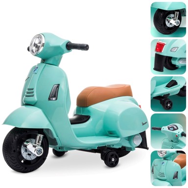 Skuter na akumulator Vespa, tirkizni
