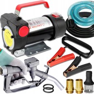 DEXXER Električna samousisna pumpa za ulje, 155 W, 12 V, 40 l/min, s ručkom