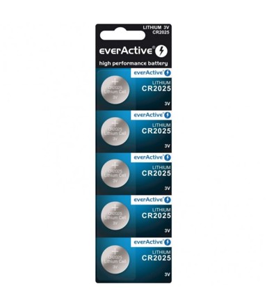 EVERACTIVE Litijska baterija, mini CR2025, blister, 5 komada