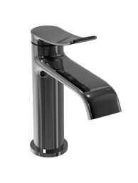 VOXORT Miješalica za umivaonik dahlia black shiny cool start, sa gornjim dijelom sifona