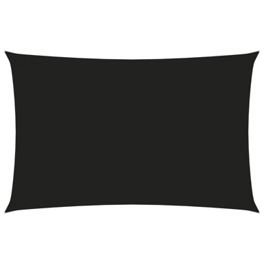 Jedro protiv sunca od tkanine Oxford pravokutno 2 x 5 m crno
