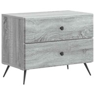 Noćni ormar, 62 x 34,5 x 47,5 cm, konstruirano drvo, siva sonoma