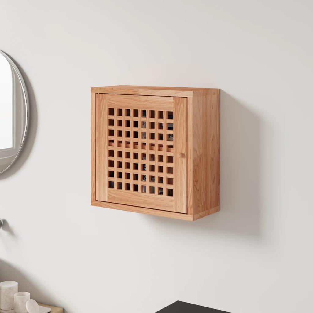 Zidni ormarić 42 x 18 x 42 cm od masivnog drva oraha | Koreqt.hr