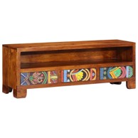 TV ormarić, 110 x 30 x 40 cm, masivno drvo, bagrem, višebojni