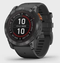 GARMIN Pametni sat Fenix 7X Pro Solar tamnosivi s crnim remenom