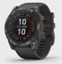 GARMIN Pametni sat Fenix 7X Pro Solar tamnosivi s crnim remenom
