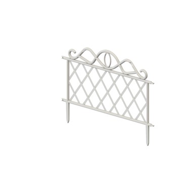BLUMAX PVC ograda 48X7X34,5 CM 7/1=3,36 m bijela
